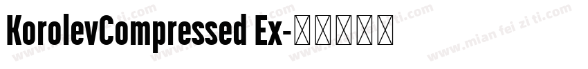KorolevCompressed Ex字体转换